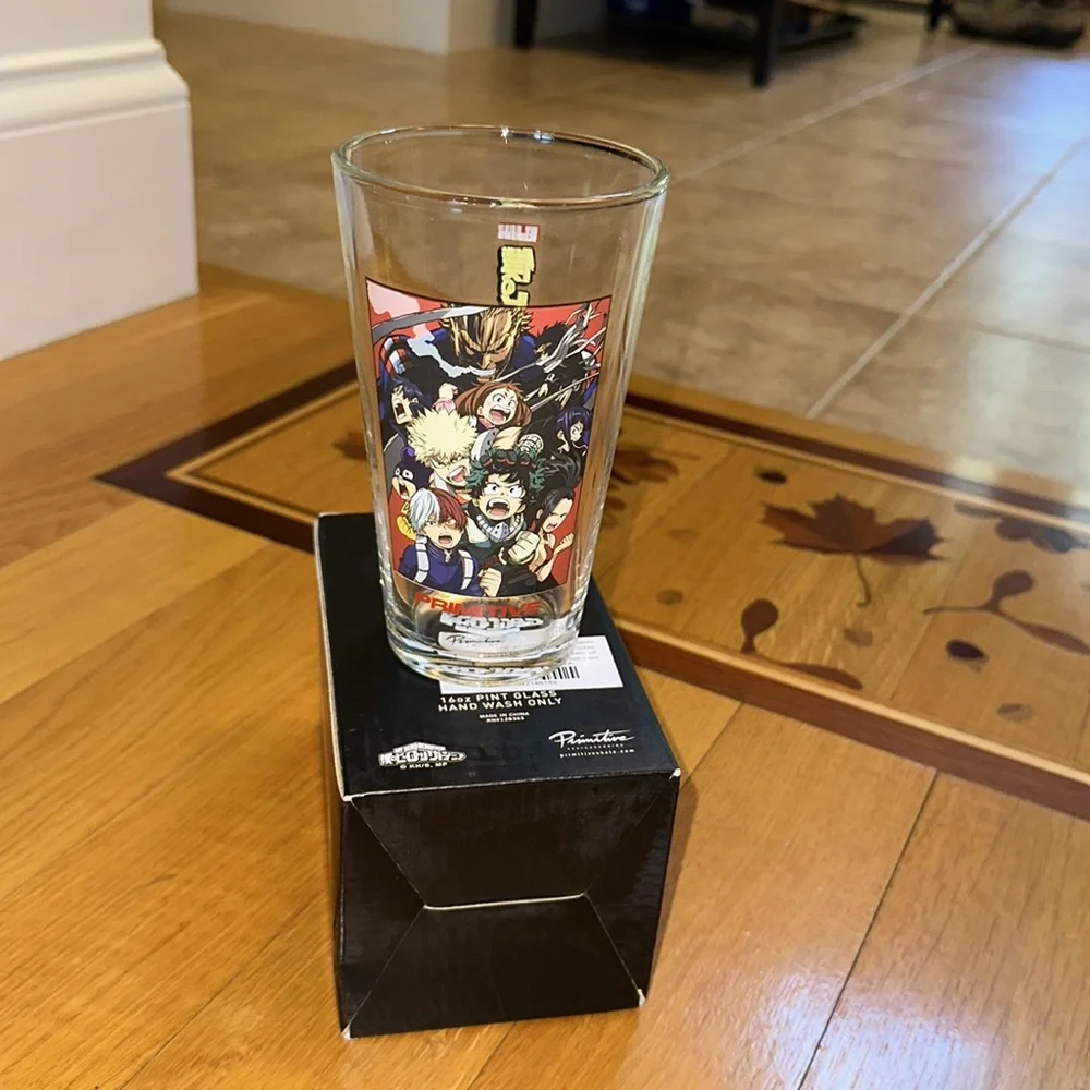 Primitive x My Hero Academia Pint Glass